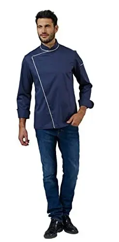 Produktbild: Siggi Group Unisex Alan Jacke Chef Frau, Blau, X-Large