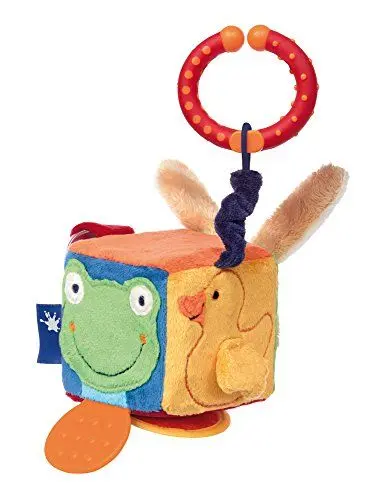 Produktbild: SIGIKID 41865 Anhänger Würfel Blue Mädchen und Jungen Babyspielzeug empfohlen ab Geburt mehrfarbig