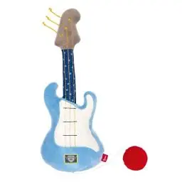 Produktbild: SIGIKID 41923 Rassel Gitarre Play & Cool Mädchen und Jungen Babyspielzeug empfohlen ab Geburt blau