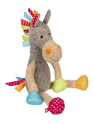 Produktbild: SIGIKID 42843 Stofftier Pferd Patchwork Sweety Kuscheltier zum Spielen & Schmusen aus weichem Materialmix für Babys und Kinder, Jungen und Mädchen von 0 Monaten bis 8 Jahren Mehrfarbig/Pferd 39 cm