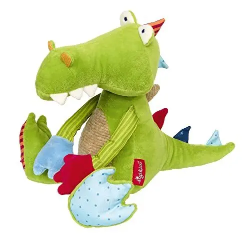 Produktbild: SIGIKID 42847 Stofftier Krokodil Patchwork Sweety Kuscheltier zum Spielen & Schmusen aus weichem Materialmix für Babys und Kinder, Jungen und Mädchen von 0 Monaten - 8 Jahren Mehrfarbig/Krokodil 32 cm
