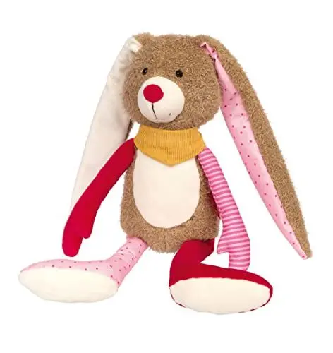Produktbild: SIGIKID 42850 Stofftier Hase Patchwork Sweety Kuscheltier zum Spielen & Schmusen aus weichem Materialmix für Babys und Kinder, Jungen und Mädchen von 0 Monaten bis 8 Jahren Mehrfarbig/Hase 40 cm