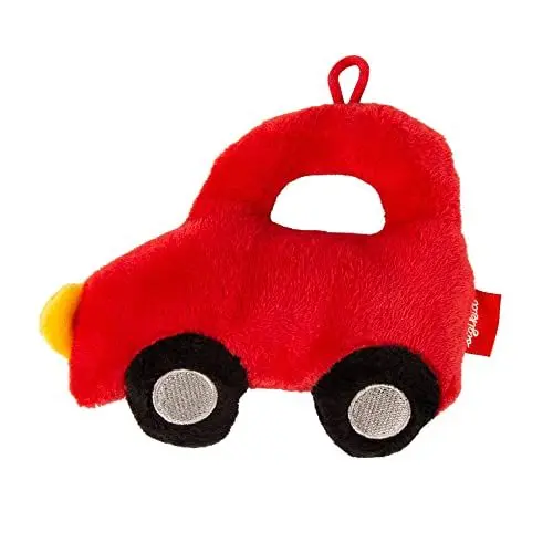 Produktbild: Sigikid Greifling Auto, RedStars Babyspielzeug mit Rassel: greifen, entdecken, spielen, für Babys ab Geburt, Art.-Nr. 42874, rot, 13x10x4 cm