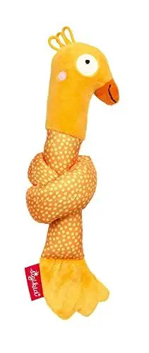 Produktbild: Sigikid Greifling Ente, PlayQ Lernspielzeug mit Knisterfolie und Rassel: greifen, spielen, lernen, für Babys ab Geburt, Art.-Nr. 42877, gelb, Gelb/Ente, 22x8x8 cm