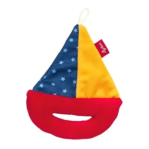 Produktbild: Sigikid Greifling Segelboot, RedStars Babyspielzeug mit Knisterfolie und Rassel: greifen, entdecken, spielen, für Babys ab Geburt, Art.-Nr. 42875, rot-blau-gelb 12x15x3 cm