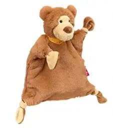 Produktbild: Sigikid Kuschel-Schnuffeltuch Bär, Baby-Schmusetuch, Tröster, Einschlafhilfe: extra weich, anschmiegsam, Babys, Kinder, Geburt, 42935, braun 28 cm