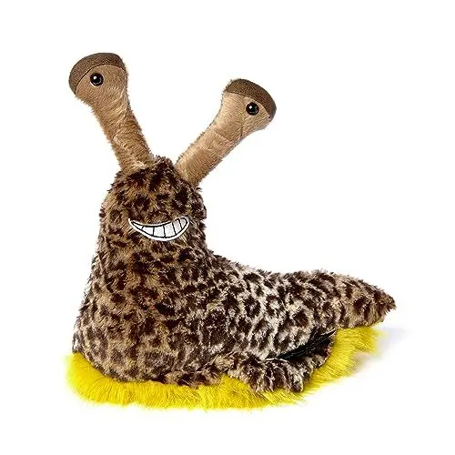 Produktbild: sigikid 43214 Plüschtier Fine Slime, BeastsTown für Kinder und Erwachsene zum Sammeln, Schenken, Spielem, Schmusen, braun/gelb/Nacktschnecke, Mittel