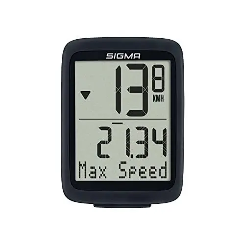 Produktbild: Sigma BC 10.0 WR | kabelgebundener Fahrradcomputer mit 10 Funktionen | Bike Computer mit Kabel | leicht bedienbar mit großen Tasten & Einer übersichtlichen Darstellung