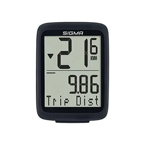 Produktbild: Sigma BC 8.0 WL |kabelloser Fahrradcomputer mit 8 Funktionen | Fahrrad Tacho ohne Kabel | wasserdichter Geschwindigkeitsmesser & Kilometerzähler