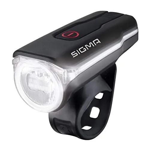 Produktbild: SIGMA Aura 60 USB | Fahrrad Frontleuchte mit 60 LUX | StVZO zugelassenes, akkubetriebenes Vorderlicht | 3 Leuchtmodi | wetterfestes & wiederaufladbares Frontlicht