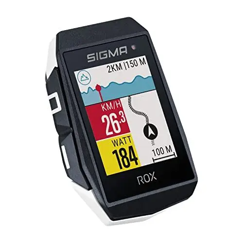 Produktbild: SIGMA ROX 11.1 EVO White | Fahrradcomputer kabellos GPS & Navigation inkl. GPS Halterung | Outdoor GPS Navigation mit Smarter Funktionsvielfalt | GPS Tacho mit Höhenmessung