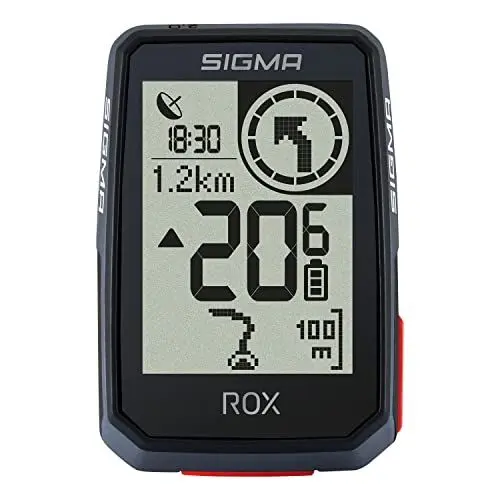 Produktbild: SIGMA Fahrradcomputer Kabellos ROX 2.0 Schwarz - GPS, Smart Navigation & E-Bike Kompatibilität | USB C Wiederaufladbarer Fahrradcomputer, ANT+ & BLE | Werkzeuglose Montage, IPX7, Fahrrad Tacho