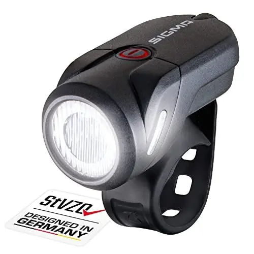 Produktbild: SIGMA SPORT - Aura 35 | LED Fahrradlicht 35 Lux | StVZO zugelassenes, akkubetriebenes Vorderlicht
