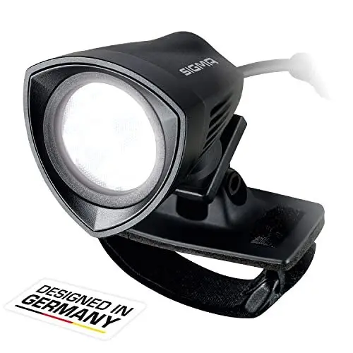 Produktbild: SIGMA SPORT - BUSTER 2000 HL | Leistungsstarke Helmbeleuchtung | Helmlicht 2000 Lumen | Licht für Fahrradhelm mit 7 Modi-Profilen | Sichere Befestigung am Fahrrad Helm | Farbe: Schwarz