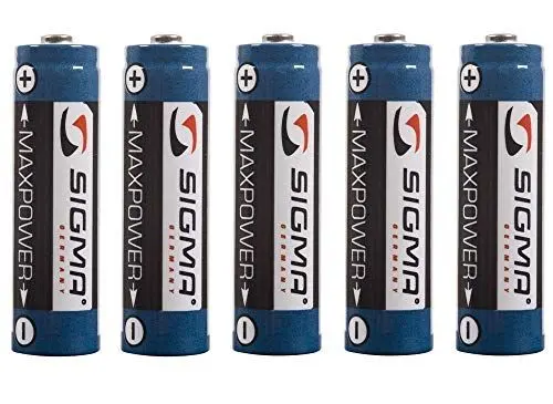 Produktbild: SIGMA Sport AKKU-Satz mit 5 NIMH-Akkus 1500 MAH