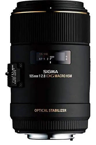 Produktbild: Sigma 105mm F2,8 EX Makro DG OS HSM-Objektiv für Canon EF Objektivbajonett