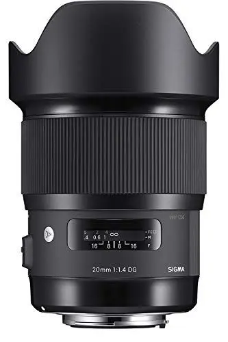 Produktbild: Sigma 20mm F1,4 DG HSM Art Objektiv für Canon EF Objektivbajonett