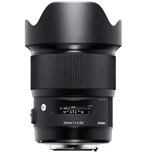 Produktbild: Sigma 20mm F1,4 DG HSM Art Objektiv für Nikon F Objektivbajonett