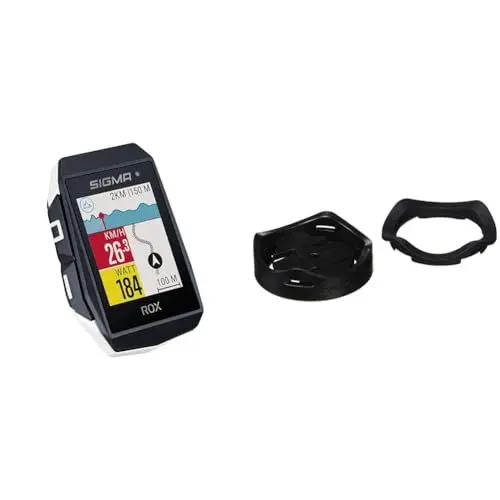 Produktbild: Sigma Sport ROX 11.1 EVO White | Fahrradcomputer kabellos GPS & Navigation inkl. GPS Halterung | Outdoor GPS Navigation mit Smarter Funktionsvielfalt & Zubehör, GPS Halterung