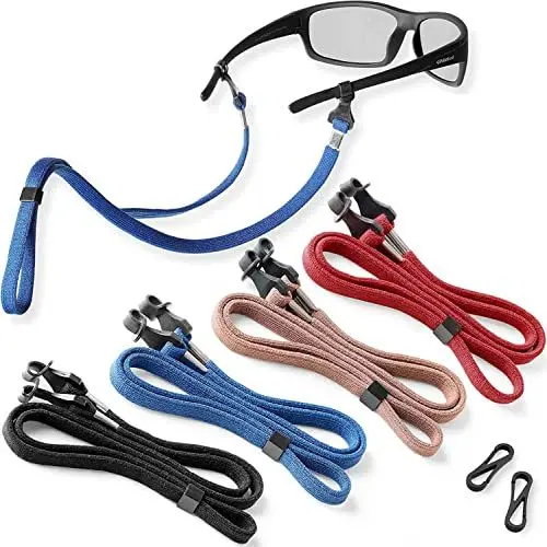 Produktbild: SIGONNA Brillenschnurhalter, Schnur, 4 Premium-Brillenketten für Männer und Frauen, Brillenbandkette, Sonnenbrillenband, Halsband, 4 Stück