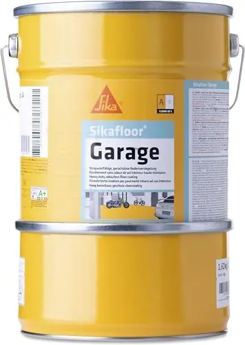 Produktbild: Sikafloor – Epoxidharz Bodenbeschichtung – Sikafloor Garage Kieselgrau – für Innenbereiche wie Garagen, Keller, Hobbyräume – beständig – 6 kg