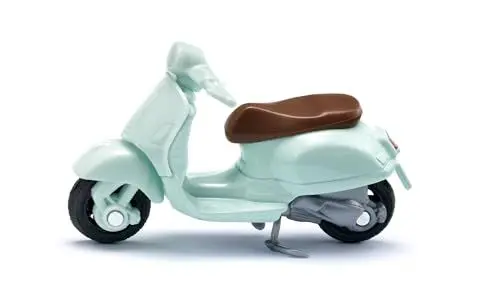 Produktbild: siku 1296, Vespa 125 GTS Super, Spielzeug-Roller, Metall/Kunststoff, Mint, Gummierte Reifen, Lenker und Ständer beweglich