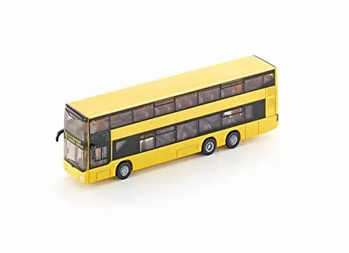 Produktbild: siku 1884, MAN Doppelstock Linienbus, 1:87, Metall/Kunststoff, Gelb, Bereifung aus Gummi