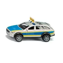 Produktbild: siku 2302, Polizeiauto Mercedes-Benz E-Klasse, All Terrain 4x4², Polizei-Spielzeug, 1:50, Metall/Kunststoff, Blau/Weiß, Inkl. Warnschild mit Aufklebern, Öffenbare Motorhaube und Heckklappe