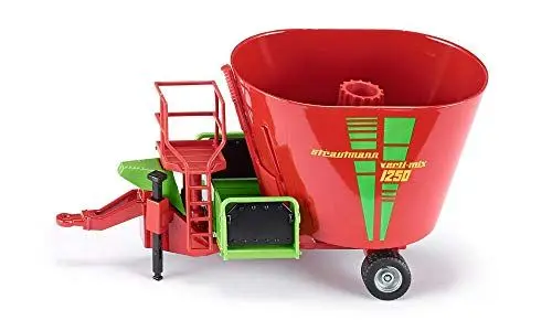 Produktbild: siku 2450, Strautmann Futtermischwagen, 1:32, Metall/Kunststoff, Rot, Beweglicher Futtermischer