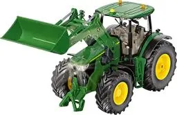 Produktbild: siku 6792, John Deere 7310R Traktor mit Frontlader, Grün, Metall/Kunststoff, 1:32, Ferngesteuert, Steuerung mit App via Bluetooth, Ohne Fernsteuermodul