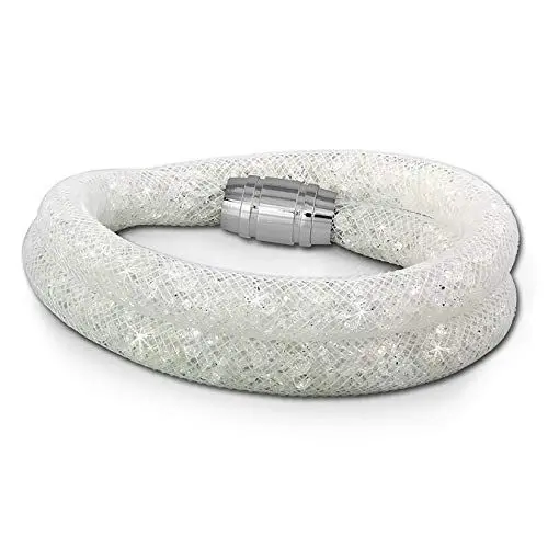 Produktbild: SilberDream Armband weiß Arm-Schmuck für Damen Mini Kristalle 20cm SDA051W0 Edelstahl Armband