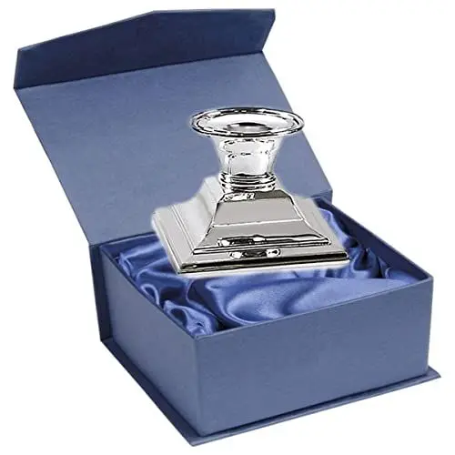Produktbild: SILBERKANNE Kerzenleuchter Rauchleuchter Bremen H 6 cm Premium Silber Plated edel versilbert in Top Verarbeitung. Fertig zum verschenken mit schicker Geschenkverpackung