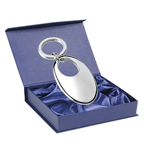 Produktbild: SILBERKANNE Schlüsselanhänger Hamburg 3,5x6 cm Premium Silber Plated edel versilbert in Top Verarbeitung. Fertig zum verschenken mit schicker Geschenkverpackung