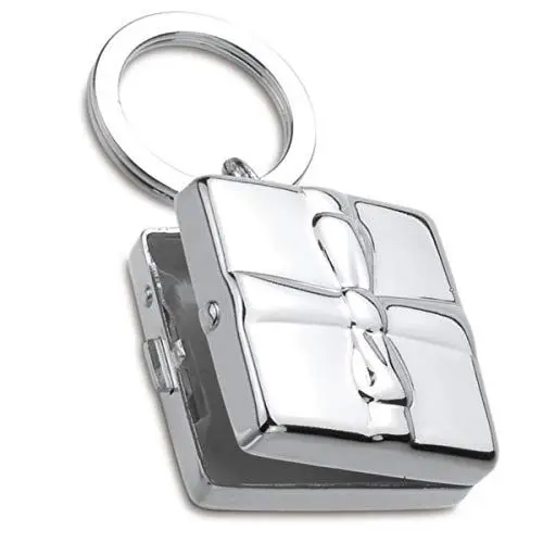 Produktbild: SILBERKANNE Sclüsselanhänger mit Pillendose 7x4x2 cm Premium Silber Plated edel versilbert In Top Verarbeitung