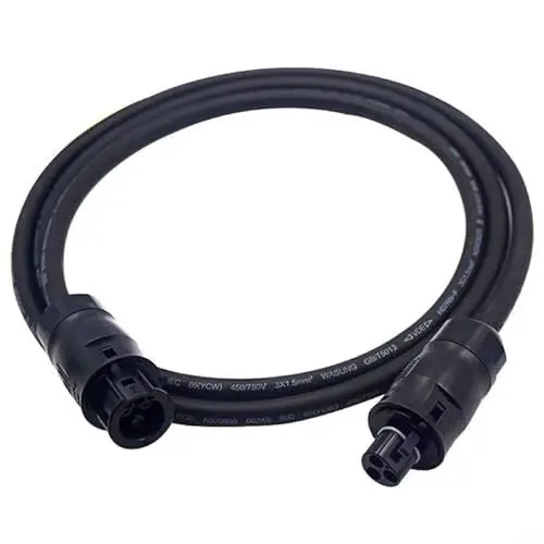 Produktbild: Sileduove Balkonkraftwerk Kabel AC Kabel Verbindungskabel mit BC01-Buchse-auf-Stecker-Verlängerungsadapter für Mikro-Wechselrichter