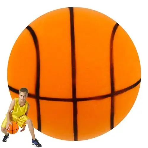 Produktbild: Silent Basketball, Bouncing Mute Ball Größe 7, Lautloser Basketball, Unbeschichteter Schaumstoffball, Lautlose Basketball, Indoor Basketball Foam Ball, Trainingsschaumball, Mute Bouncing Ball