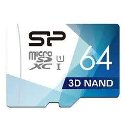 Produktbild: Silicon Power (FBE-SU064GBSTXBU1V1GEU) MicroSDHC-Speicherkarte (64 GB)