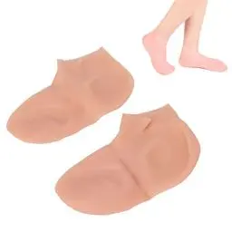 Produktbild: Silikon Gel Socken, Feuchtigkeitsspendende Socken für Damen und Herren, Nährende Feinfalten Reduzierung, Anti Crack Fußpflege Socken, Präventionssocken Für Trockene Rissige Füße(L)