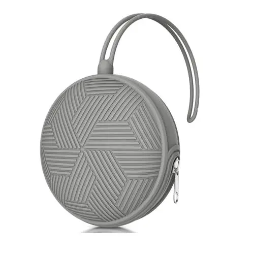Produktbild: Silikon Schnullerbox Mädchen Junge,BPA-Freiem Silikon Schnullerhalter Aufbewahrung für 2 Schnuller,Wasserdicht Schnullerhalter Schnullerbox für Wickelrucksack(Blau)