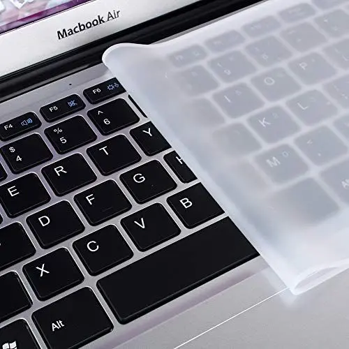 Produktbild: Silikon Tastaturschutz kompatibel mit 15-17 Zoll Notebook-Tastatur, Ultradünnes Transparentes Silikon Haut Silikonhülle Clear Film Universal Notebook