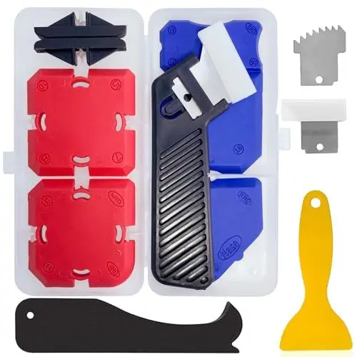 Produktbild: Silikonentferner Werkzeug 12er Set,Fugenentferner,Fugenkratzer zum Entfernen,Fugenglätter,Fugen Reparatur,Silikon Abzieher,Bad