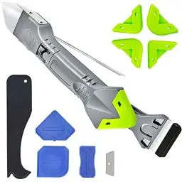 Produktbild: Silikonentferner Werkzeug Set, 5 in 1 Fugenkratzer Silikon Caulking Werkzeug Kit für Küche Bad Boden Fliesen mit Silikon Fugenwerkzeug, Siliko Fugenglätter, Multifunktional Abdichtung Werkzeug