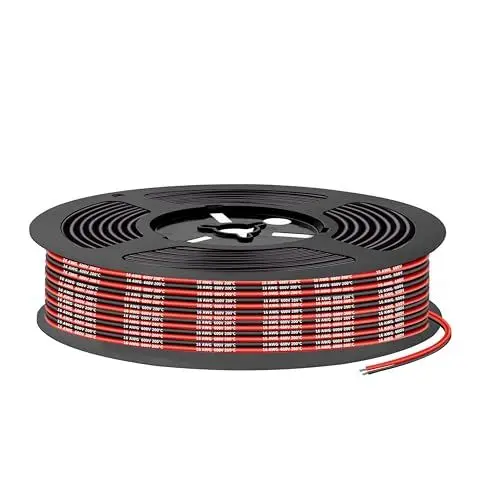 Produktbild: Silikonkabel,Silikon Elektronik Kabel-SCHDRA 1,3 mm² 16AWG Super flexibles Elektrokabe10m (5m Schwarz & 5m Rot) geeignet für Fernsteuerungsmodelle, Lampen, Haushaltsgeräte und mehr
