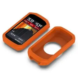 Produktbild: Silikon-Schutzhülle, kompatibel mit Garmin Edge 1050, stoßfest und sturzsicher, tragbare ultraleichte Reiseabdeckung für Edge 1050 GPS-Fahrradcomputer (nur Abdeckung) (Orange)