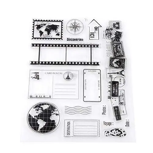Produktbild: Silikonstempel Klare Stempel für DIY Scrapbook Fotokarten Postkarten Gummidichtung 14x18cm