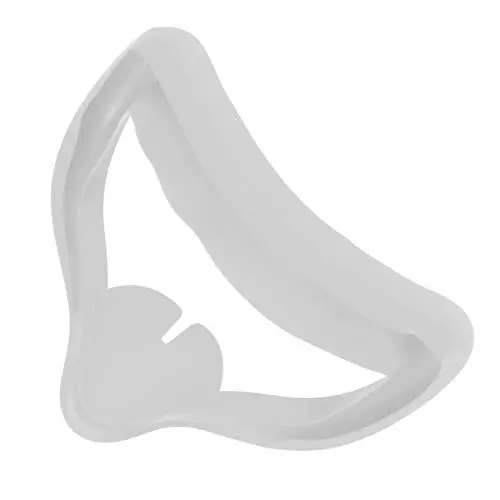 Produktbild: Silikon-VR-Gesichtsabdeckung, Brillen-Augenmaske für 2 Atmungsaktive Videospiele, PC, Virtual-Reality-Headsets, Anti-Schweiß-schützendes Gaming-Headset, Schwarz (White)