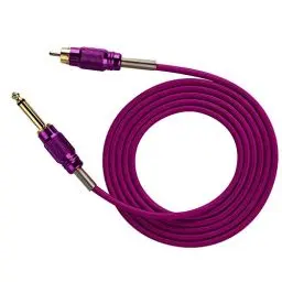 Produktbild: Silikon-weiche RCA Connect Cord,Tattoo Maschine Netzteil Kabel Tätowierung Maschine Adapterkabel 1,8 m(Violett)