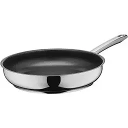 Produktbild: Silit Calabria Bratpfanne Induktion 28 cm, Edelstahl beschichtet, Edelstahlgriff, backofenfest, für schonendes Braten