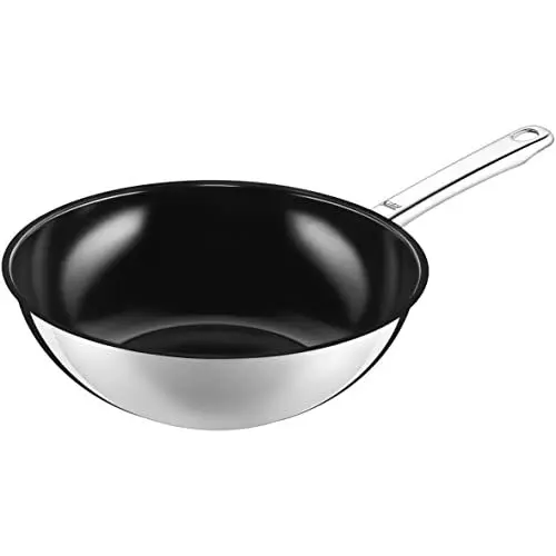 Produktbild: Silit Wuhan Wokpfanne Induktion 28 cm, Wok Edelstahl beschichtet, backofenfest