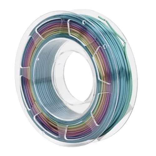 Produktbild: Silk, Glänzendes PLA-Filament mit Farbverlauf, 1,75 Mm, 200g, Schnell Wechselndes Farbmaterial für FDM-3D-Drucker, Am Besten Kompatibel mit Ender, Breites